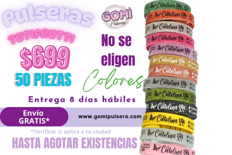 Pulseras tutifrutti