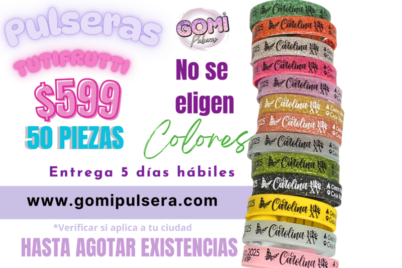 Pulseras tutifrutti