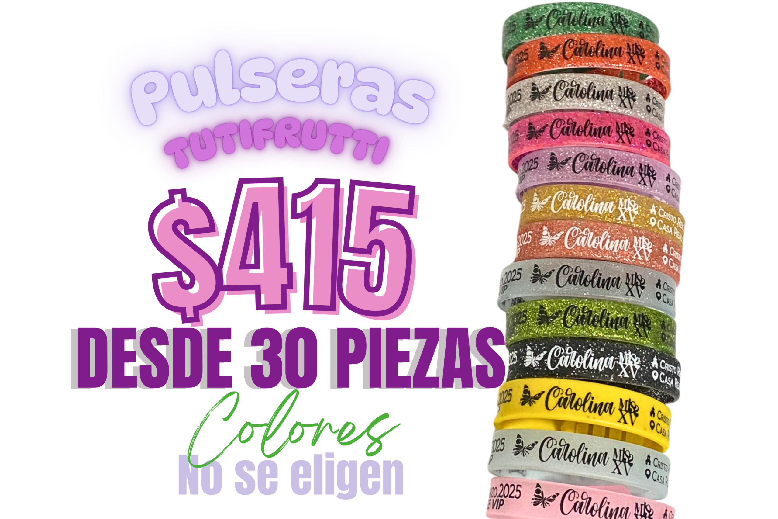 Pulseras Tutifrutti